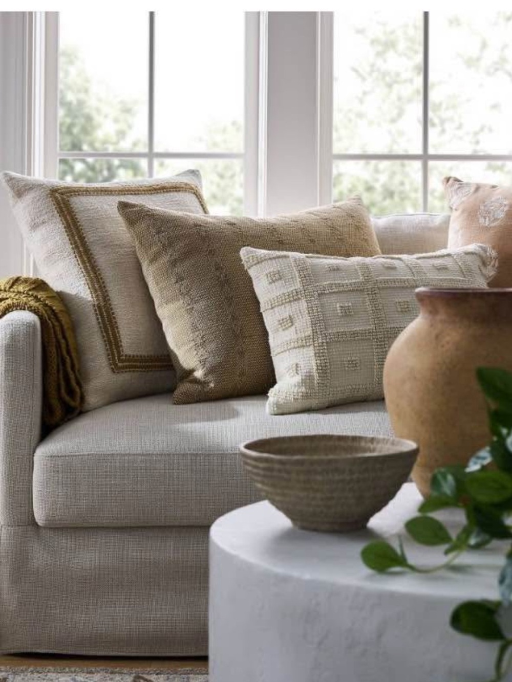 Target threshold 18x24 Neutral Cream Decorative Throw Pillow - Brand